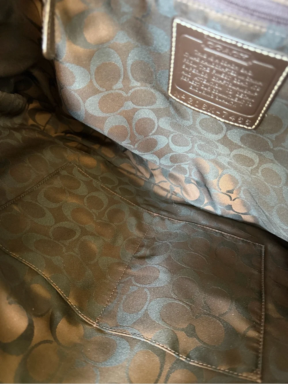 Coach stylish metallic